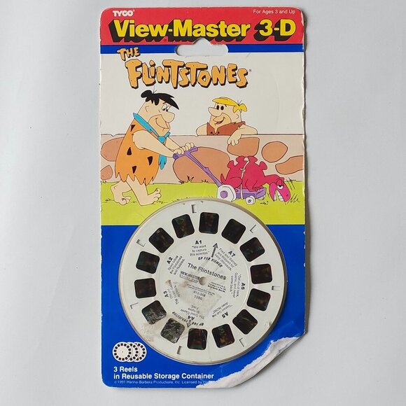 VINTAGE VIEW MASTER The FLINTSTONES Reels BNIP TYCO 1991 Hanna-Barbera - Picture 1 of 3